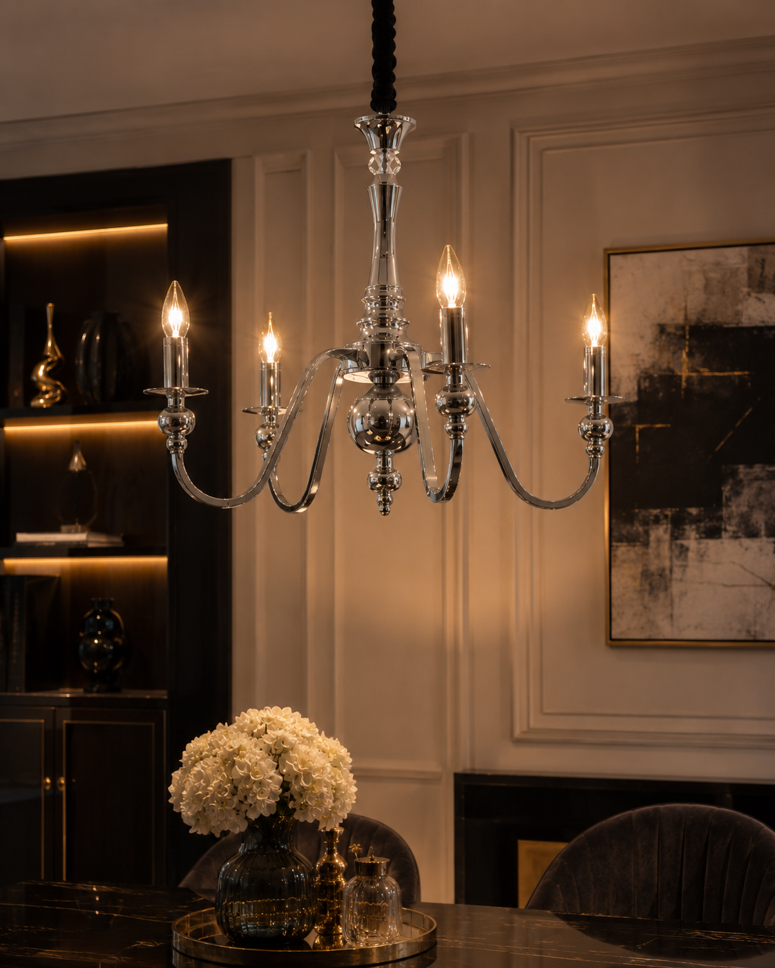 Lustre Élégance Chrome