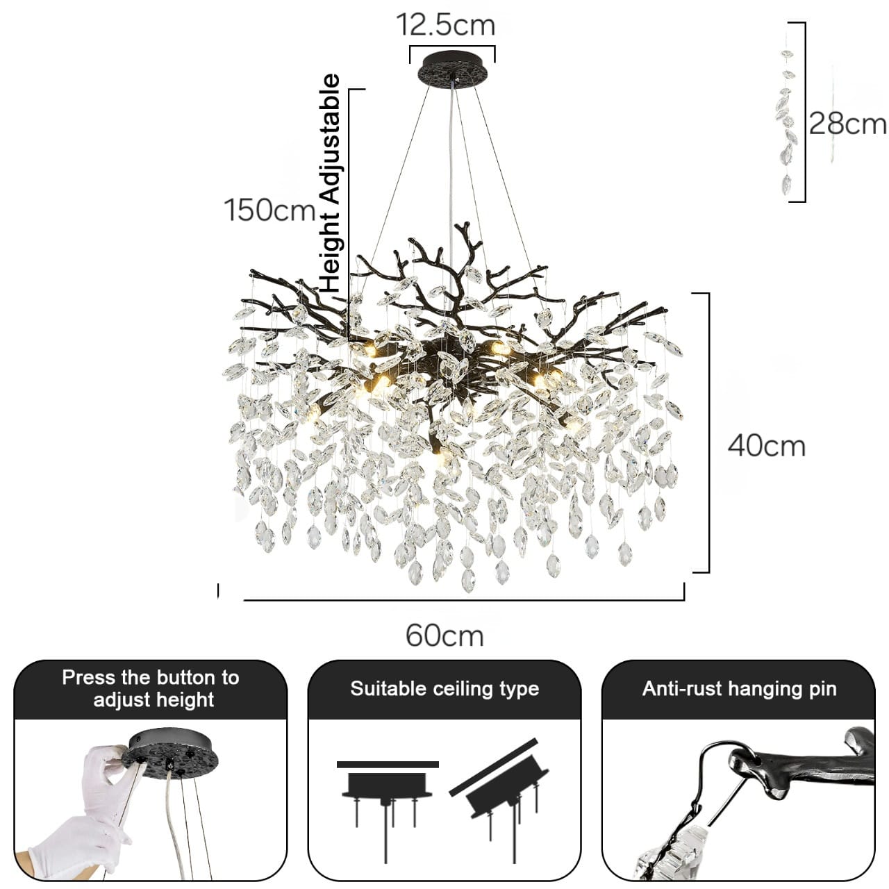 Lustre Crystal Branch