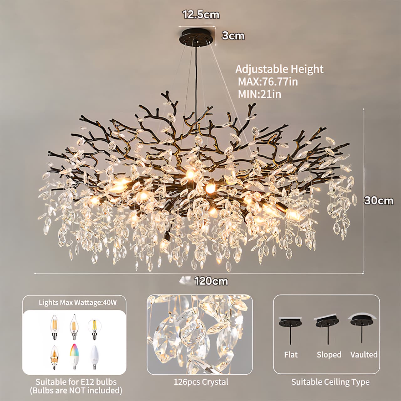 Lustre Crystal Branch